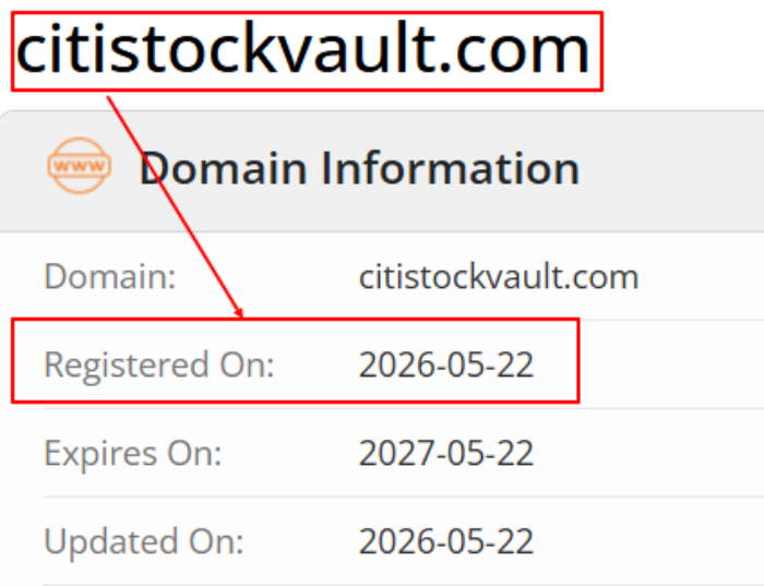 Мошеннический брокер Citi Stock Vault (citistockvault.com) Отзывы и возврат денег!