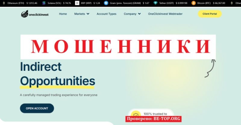 OneClickInvest &ndash; обзор брокера и анализ условий работы